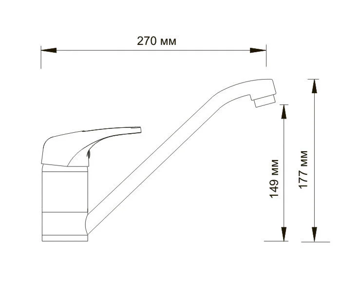 Смеситель для кухни WasserKRAFT Oder хром 6307