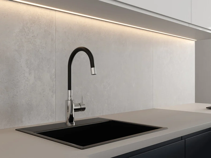 Смеситель для кухни Cersanit Melar хром/черный 68233