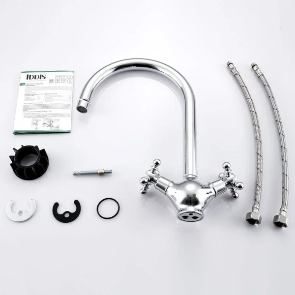 Смеситель для кухни IDDIS Sam с поворотным изливом