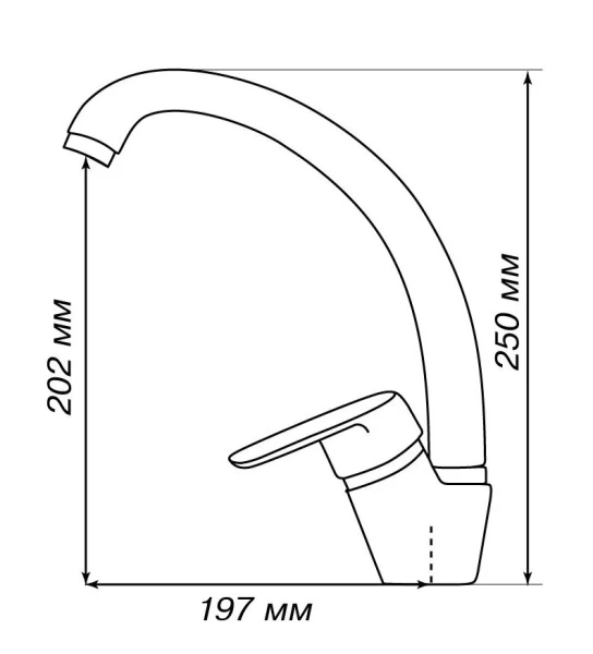 Смеситель для кухни Акватон Нимо 1AX002FCXX2 латунь