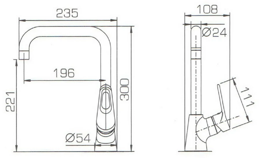 Смеситель для кухни Bravat Eco-D F793158C-1