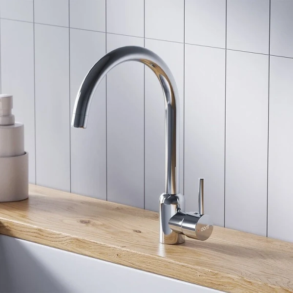 Смеситель для кухни Dorff Logic D30070 нержавеющая сталь