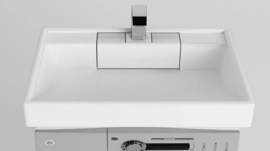 Раковина над стиральной машиной Акватон Рейн 60 см белая 1A72103KRW010 Staron