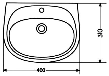Раковина Santek Анимо 40 см белая 1.WH11.0.490