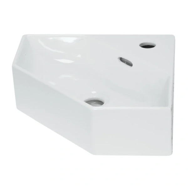 Раковина Sanita Luxe Line 50 см угловая WB.CR/Line/35-C/WHT.G/S1