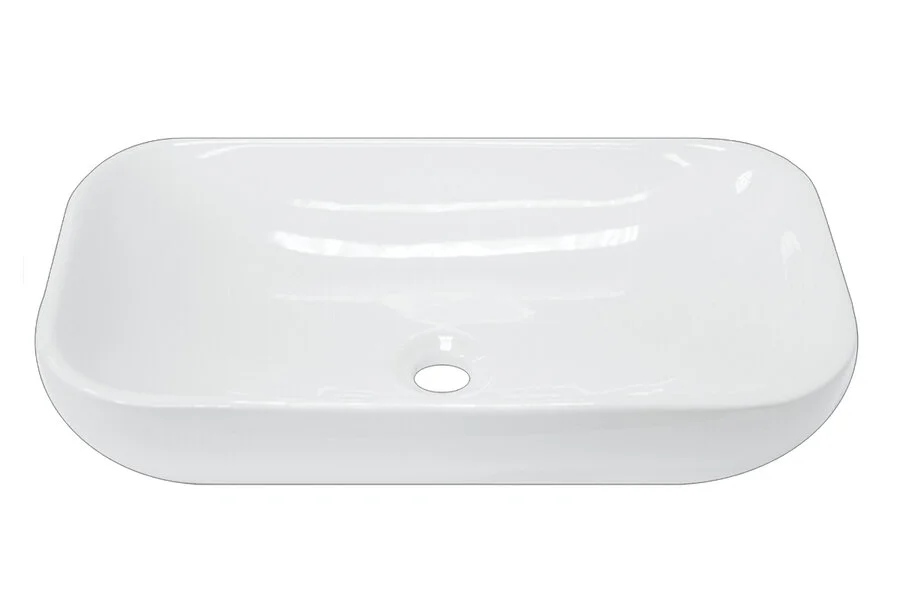 Раковина Sanita Luxe Infinity 60 см прямоугольная WB.CT/Infinity/60-N/WHT.G/S1 Staron