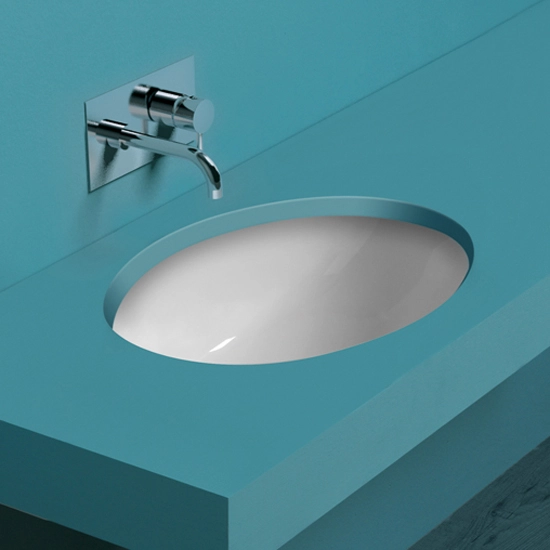 Раковина Simas Top e lavabi d'Arredo 58 см под столешницу, белая S 53 BI Staron