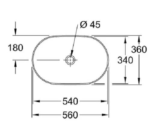 Раковина Villeroy & Boch Collaro 56 см альпийский белый 4A195601