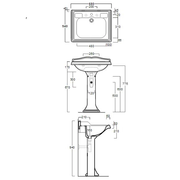 Раковина Simas Arcade AR 824 Staron