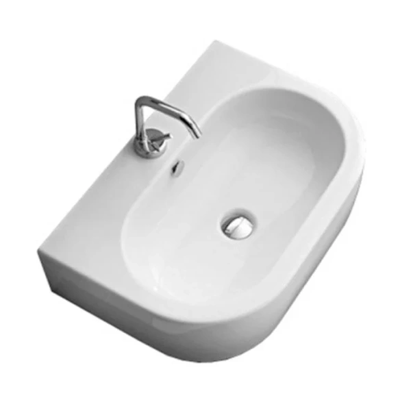 Раковина с одним отверстием под смеситель, Kerasan Flo 3141bi*1 314101*1