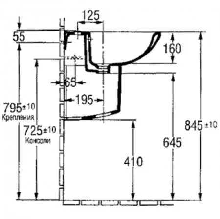 Раковина Jacob Delafon Patio Е1998G
