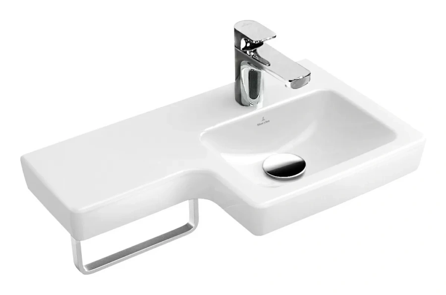 Раковина Villeroy & Boch Subway 2.0 63 см правая, цвет альпийский белый 41156R01