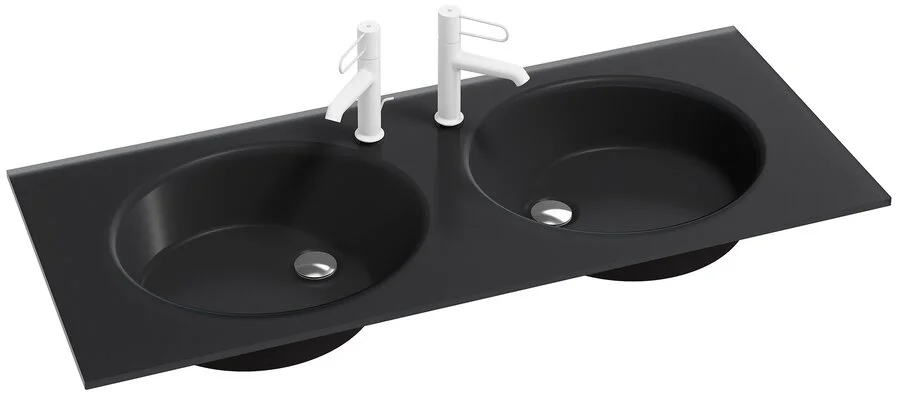 Раковина Jacob Delafon Odeon Rive Gauche EB2565-DE 121 см стеклянная