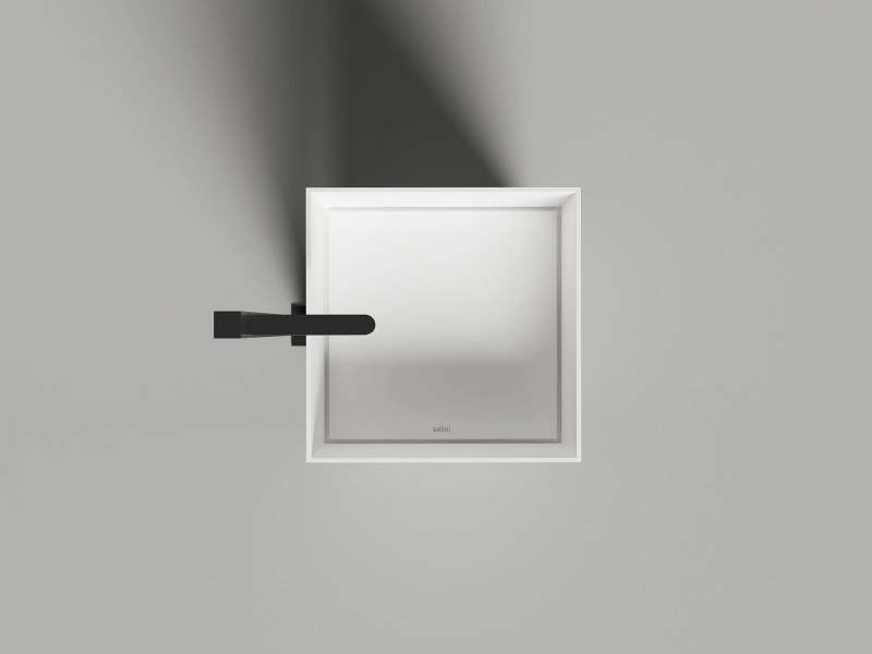 Раковина напольная Salini Armonia Square 01 белая матовая 130521M