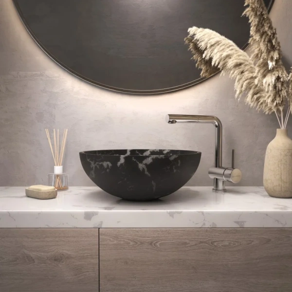 Раковина Omoikiri Hitomi Bl-Marble 41 см черная 4972077 Staron