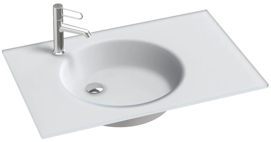 Раковина Jacob Delafon Odeon Rive Gauche EB2562-DE 81 см стеклянная