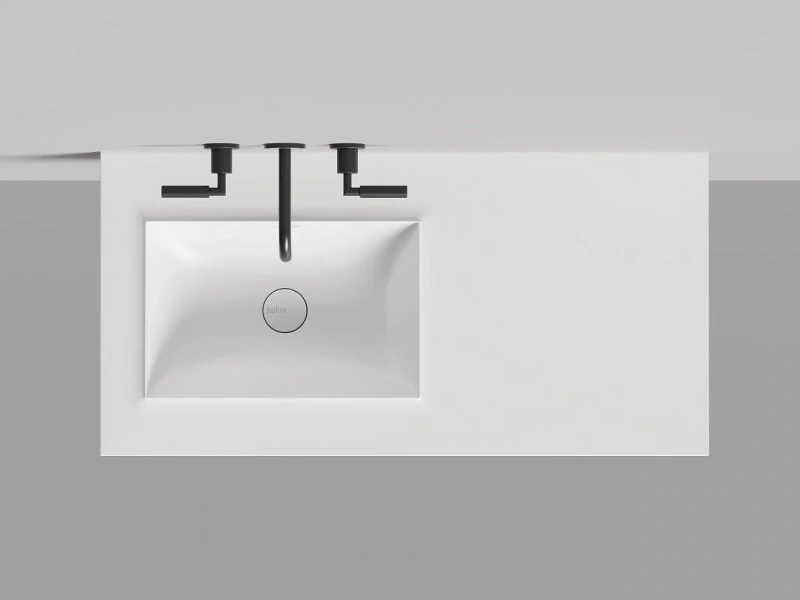 Раковина Salini Onda Edge Square 200 см белый матовый 14022061MN