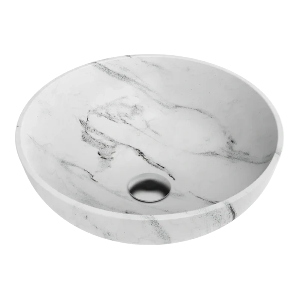 Раковина Omoikiri Hitomi Wh-Marble 41 см белая 4972078