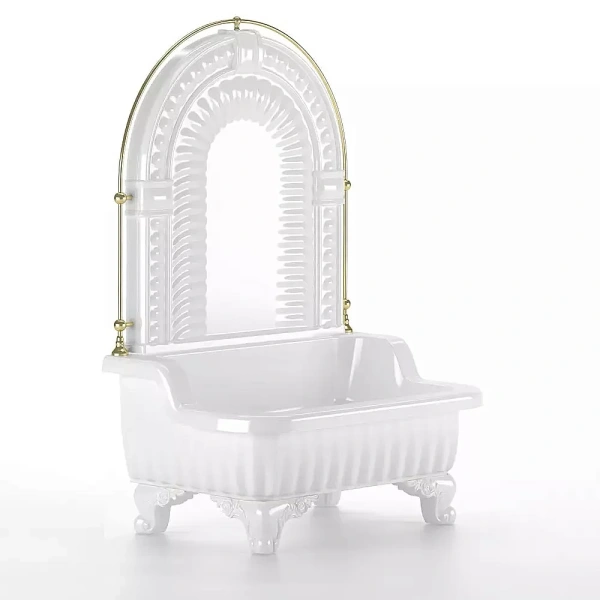 Раковина напольная Migliore Olivia Zampa белый/золото 27037