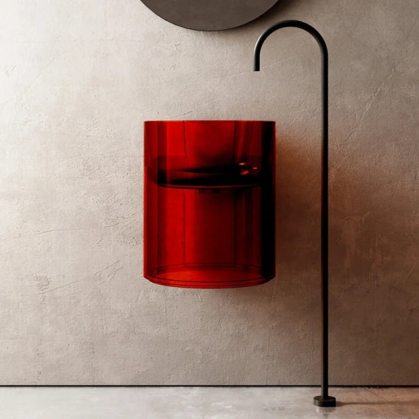 Раковина Abber Kristall 42 см красная AT2704Rubin