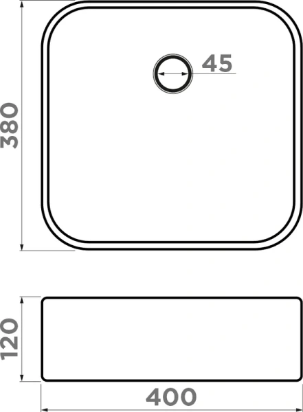 Раковина Omoikiri June mi 40 см мятная 4972076 Staron