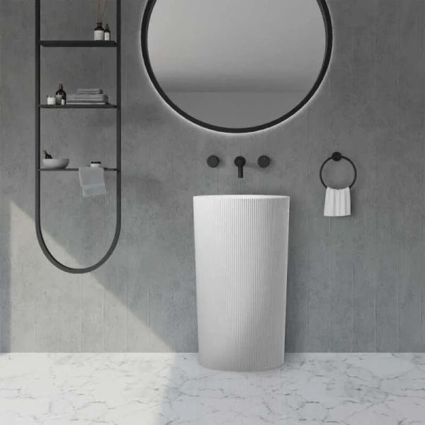 Раковина Abber Stein 50 см белая матовая AS2501-H