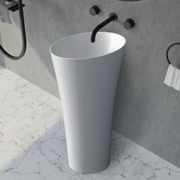 Раковина напольная Abber Stein без отверстий под смеситель AS2509