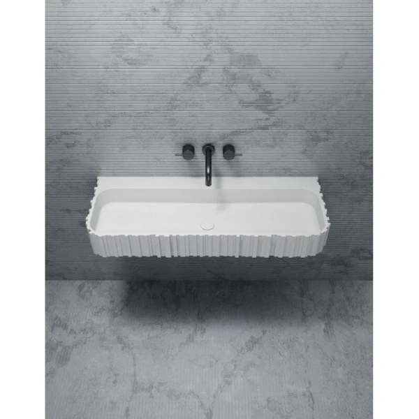 Раковина Abber Stein 80 см белая матовая AS2652-0.8