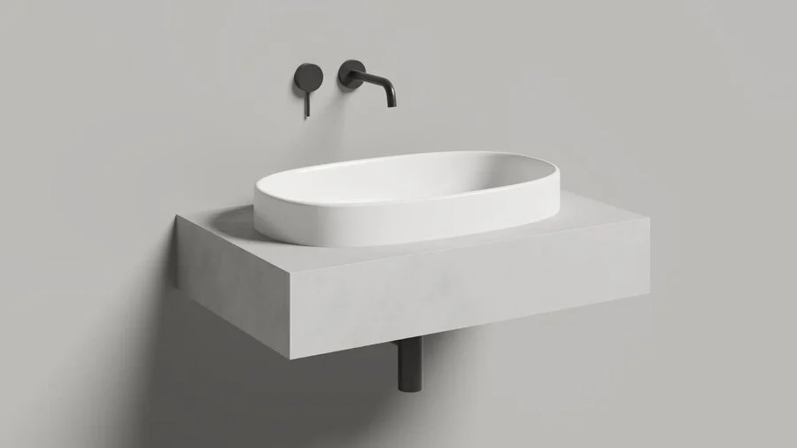 Раковина Salini Greca 65 см белая матовая 1803201M