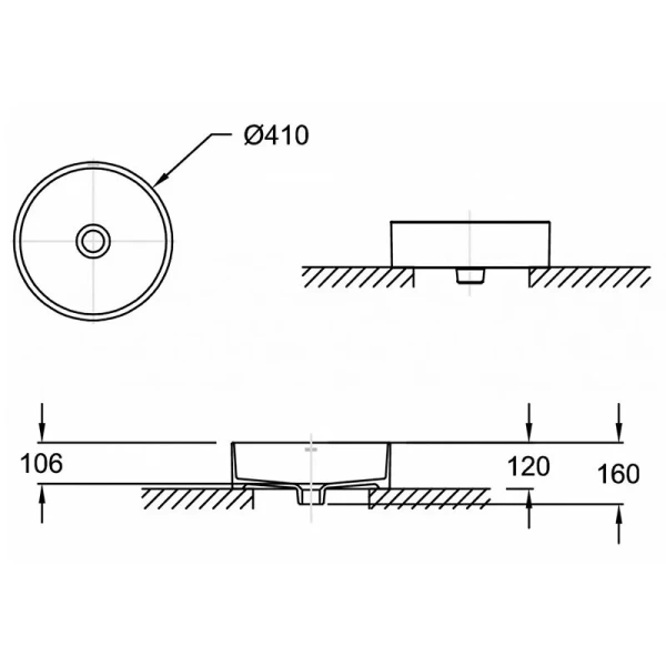 Раковина Jacob Delafon Delta Pure 41 см белая, без отверстия перелива E90012-0