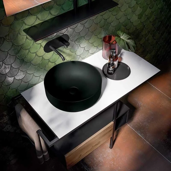 Раковина Kerasan Nolita 40 см черный матовый 534431 Staron