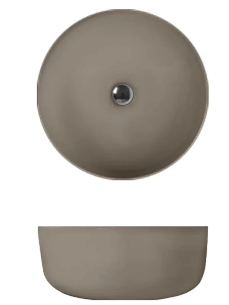 Раковина Kerasan Nolita 40 см накладная, Nocciola 534481 Staron