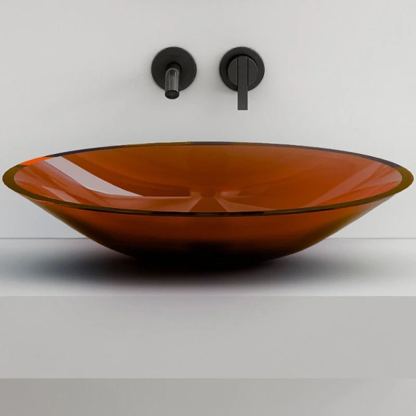 Раковина Abber Kristall AT2812 53 см прозрачная