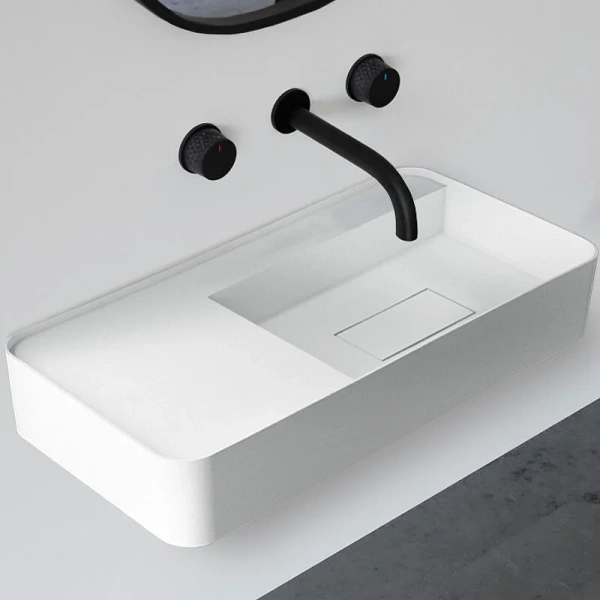 Раковина Abber Stein 80 см белая матовая AS2627-0.8