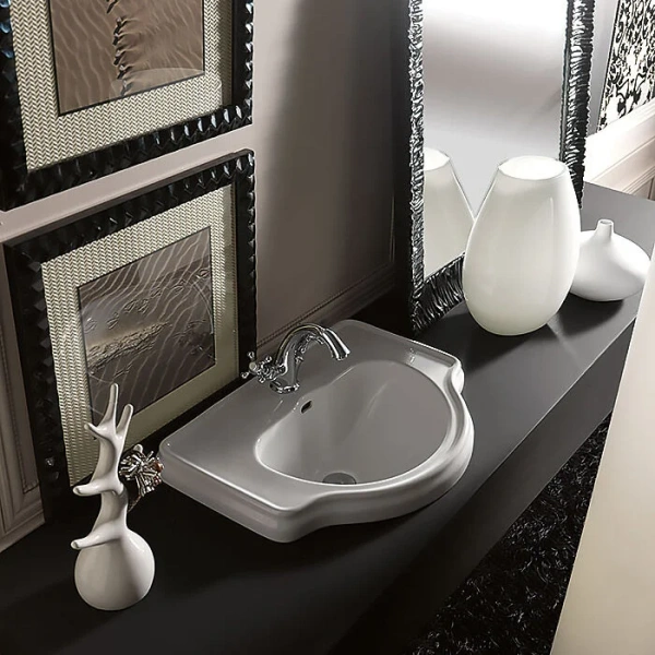 Раковина Migliore Bella 62 см белая керамика 20603 Staron