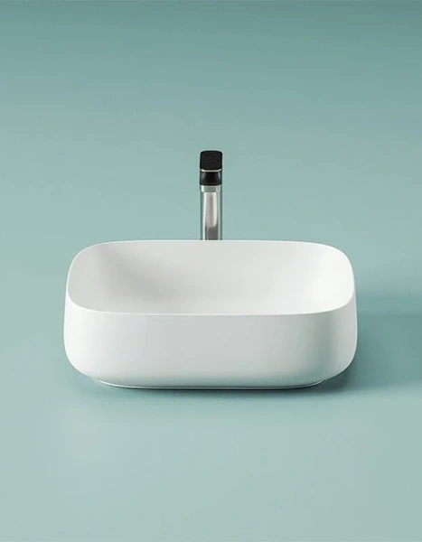 Раковина ArtCeram Cognac 55 см белый глянцевый COL008 01 00