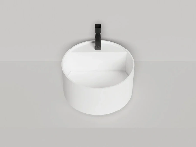 Раковина Salini Armonia Round Top 02 45 см белая матовая 130422TM Staron