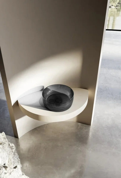 Раковина Abber Kristall AT2804 40 см прозрачная