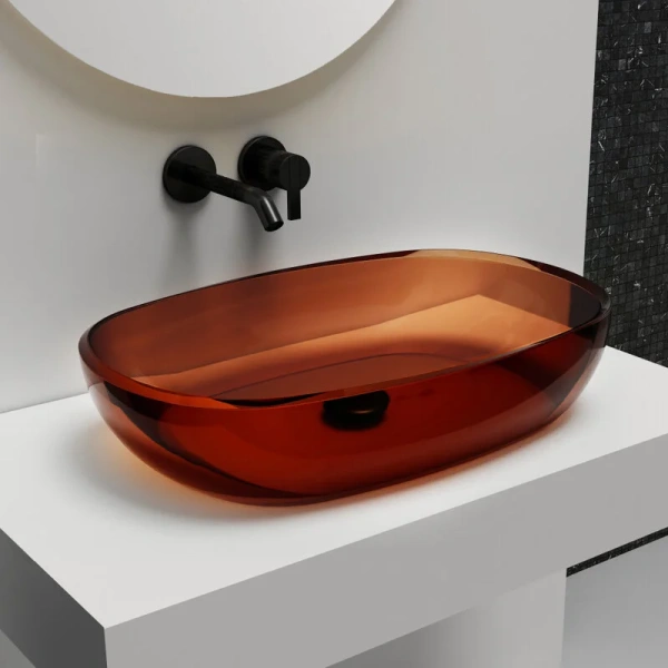 Раковина Abber Kristall AT2805 60 см накладная