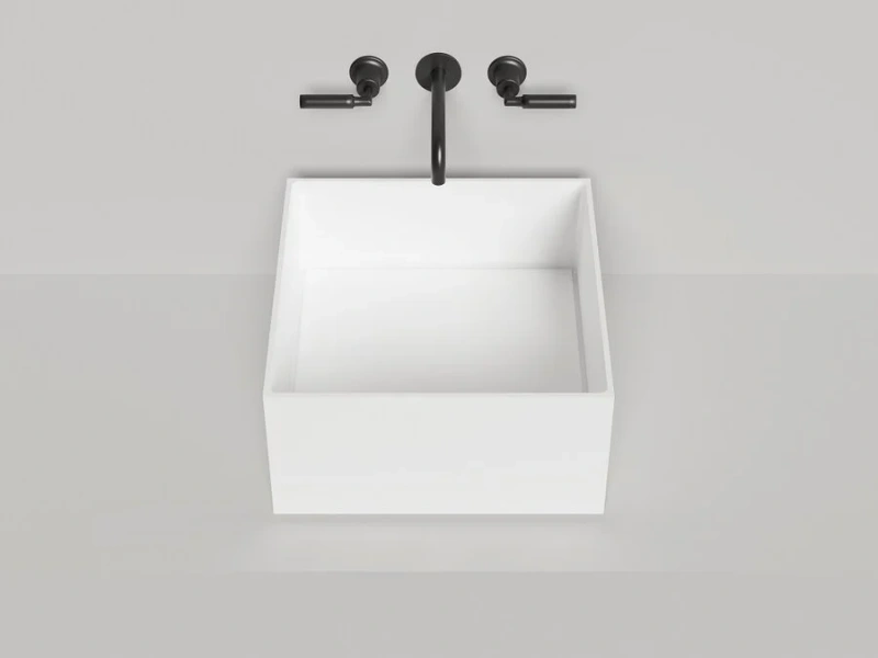 Раковина Salini Armonia Square 02 45 см белая 130522M Staron