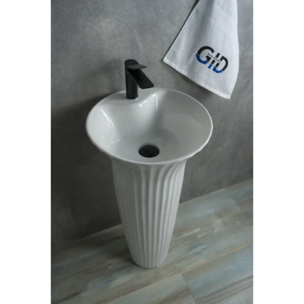 Раковина напольная GID Autonomo Nb132 41 см белая 81113 Staron