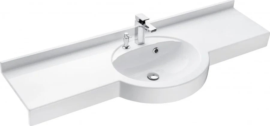 Раковина Акватон Отель 150 см с навесами 1A70133NOT010