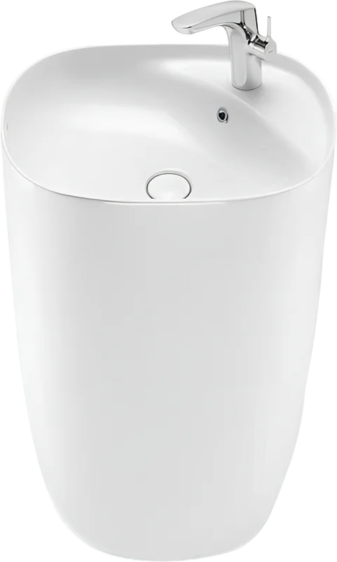 Раковина напольная SantiLine 50 см белая SL-4018