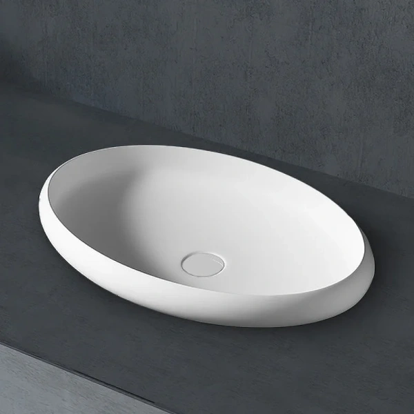 Раковина Abber Stein 60 см белая матовая AS2614