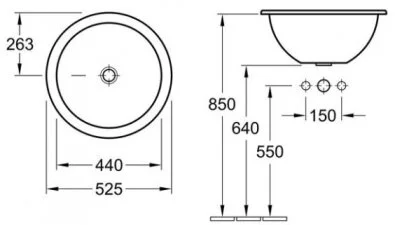 Раковина встраиваемая Villeroy & Boch Loop & Friends 614051