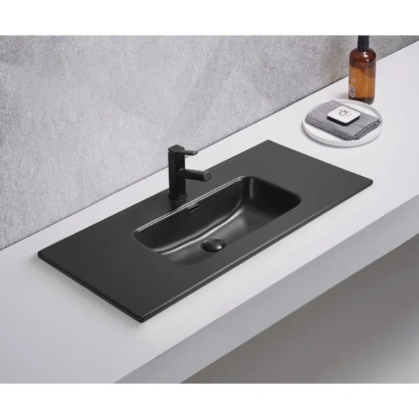 Раковина GID Integrado Bm9010s 102 см черная 72207