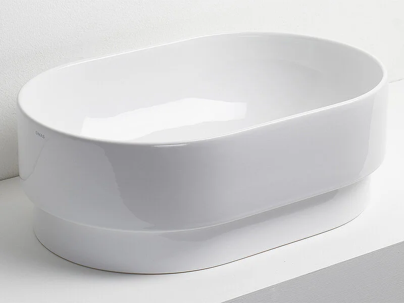 Раковина Simas Po-mo 56 см накладная PO02bi Staron