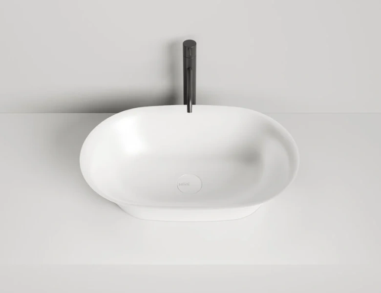 Раковина Salini Mona 60 см белый глянцевый 110811G Staron