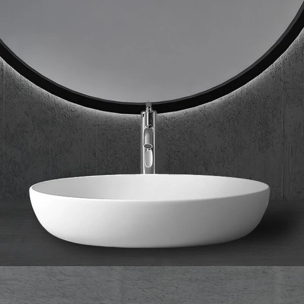 Раковина Abber Stein 60 см белая матовая AS2619