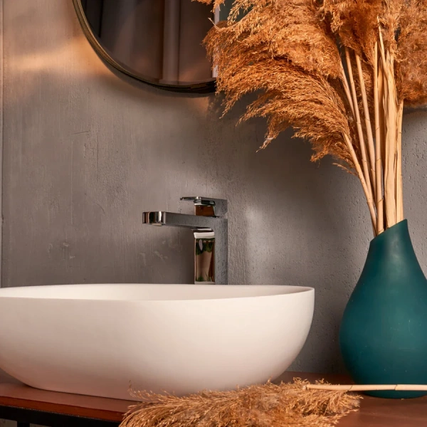 Раковина Montebianco Conca 55 см белая матовая 20142 Staron